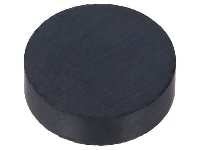 Magneet: vast; hard ferriet; 7,5N; Ø: 21,5mm; H: 6mm Magneet: vast; hard ferriet; 7,5N; Ø: 21,5mm; H: 6mm